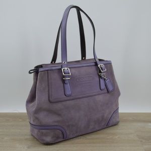 Coach lavender suede purse